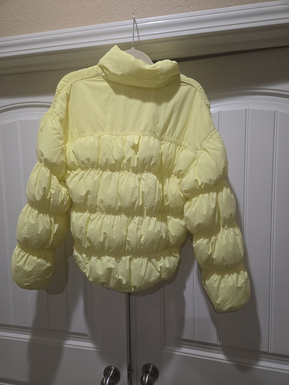 Joy Lab Women's Lemon Yellow Quilted Puffer Jacket Size S NWOT - Picture 6 of 7